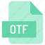 file, folder, format, type, archive, document, extension, otf 