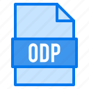 document, file, format, odp, type