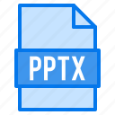 document, file, format, pptx, type