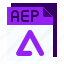 aep, after, effects, file, format, extension, document, archive 