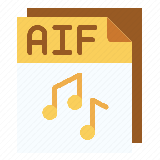 Aif, audio, file, format, extension, document, archive icon - Download on Iconfinder