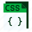 css, code, file, format, extension, document, archive 