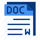doc, word, file, format, extension, document, archive