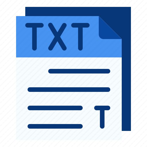 Txt, text, file, format, extension, document, archive icon - Download on Iconfinder