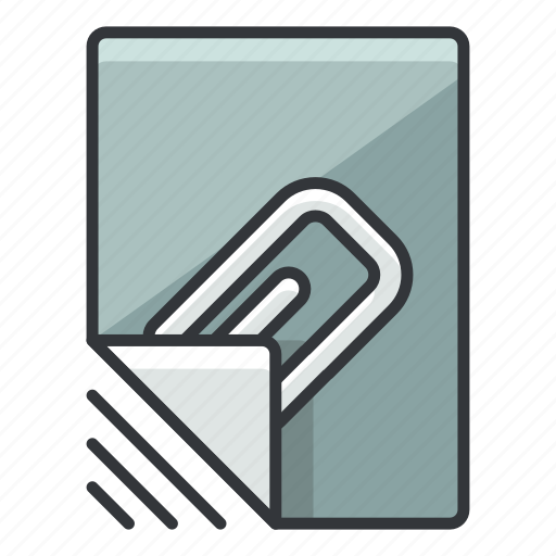Attach, attachment, document, file, files icon - Download on Iconfinder