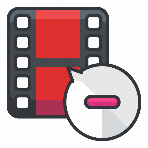 Delete, file, files, media, remove, video icon - Download on Iconfinder