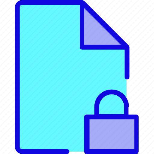 Data, document, file, format, locked, page, privacy icon - Download on Iconfinder