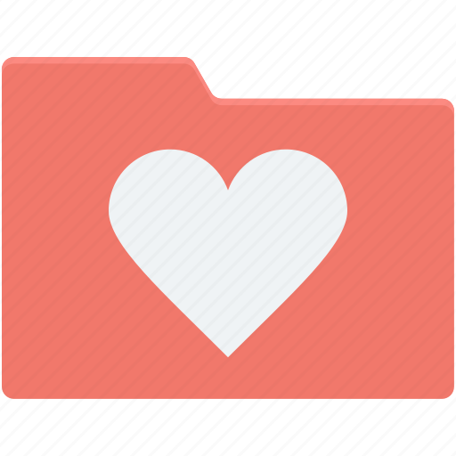 Data folder, folder, heart, romantic movies, romantic songs icon - Download on Iconfinder