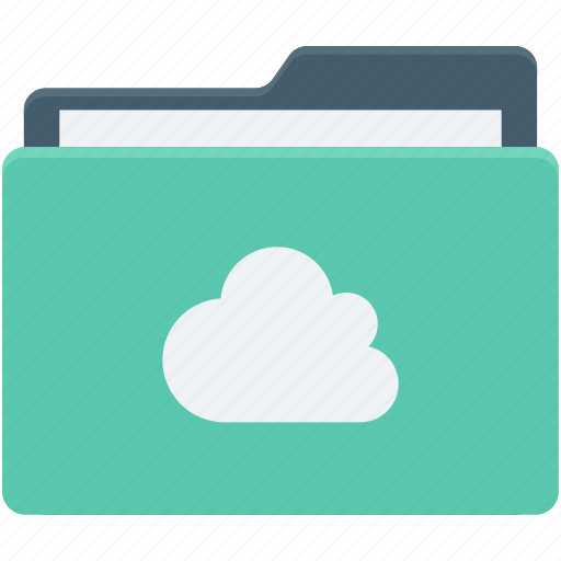 Cloud computing, cloud data, cloud folder, data storage, folder icon - Download on Iconfinder