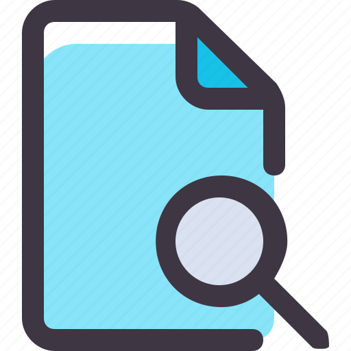 Document, file, paper, search icon - Download on Iconfinder