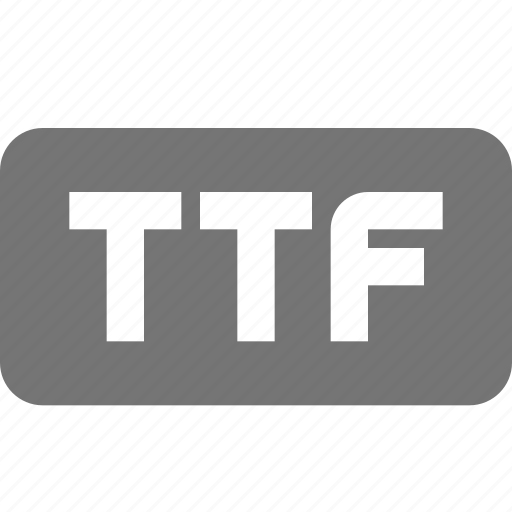 File, ttf, extension, format icon - Download on Iconfinder