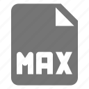 file, max, extension, format