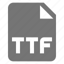 file, ttf, extension, format