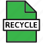 document, file, filetype, type, page, recycle 