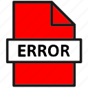 document, file, filetype, type, error, page 