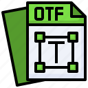 otf, format, extension, archive, document