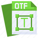 otf, format, extension, archive, document