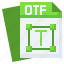 otf, format, extension, archive, document 