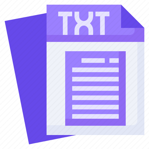 Txt, format, extension, archive, document icon - Download on Iconfinder