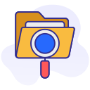 search, folder, find, locate, directory, file, magnifying glass