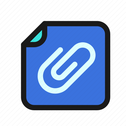 Attachment, attach, insert, file, document, type, format icon - Download on Iconfinder
