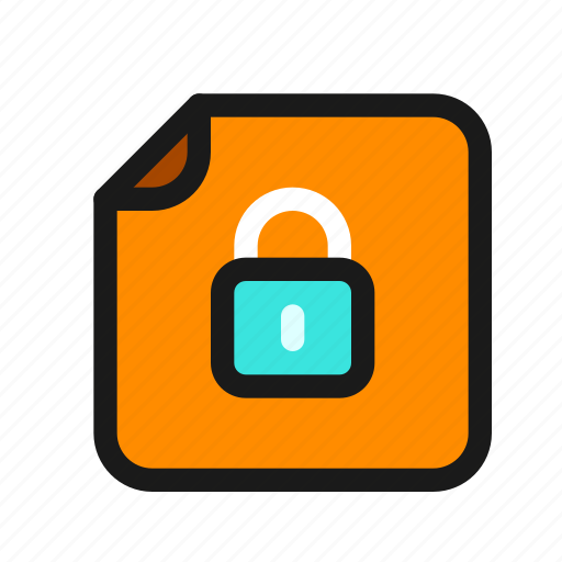 Locked, private, file, document, password, padlock icon - Download on Iconfinder
