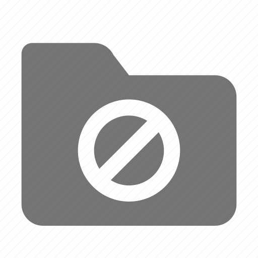 Block, folder, stop icon - Download on Iconfinder