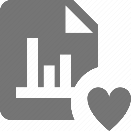 Favorite, file, heart, graph, like icon - Download on Iconfinder