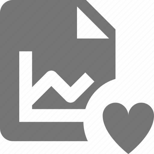 Favorite, file, heart, graph icon - Download on Iconfinder