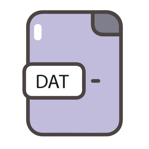 Dat, dat icon, documents, file, folder icon - Free download