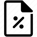 file, document, paper, extension, discount, percent
