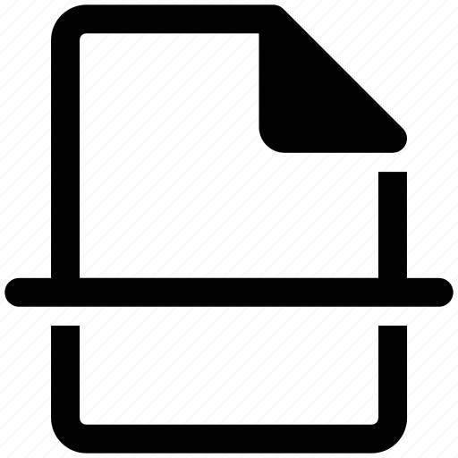 File, document, paper, extension, cut, crop icon - Download on Iconfinder