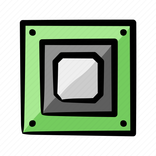 Chipset, motherboard, hardware, electronic, computer, component icon - Download on Iconfinder