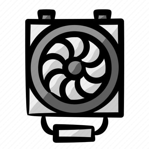 Cpu cooler, heatsink, fan, cooling solution, computer, pc icon - Download on Iconfinder