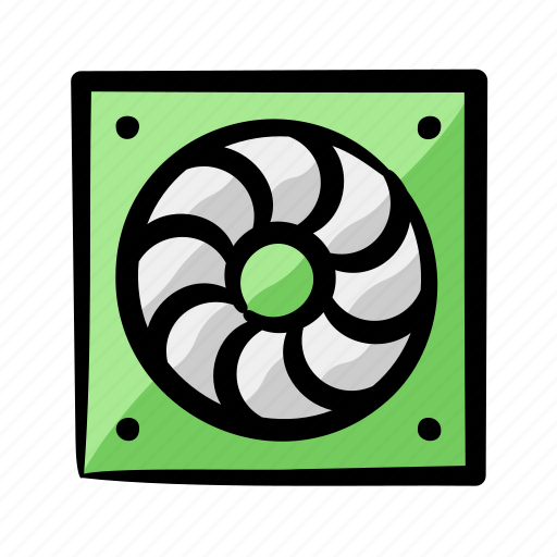 Fan, cooler, cooling, airflow, exhaust, pc icon - Download on Iconfinder