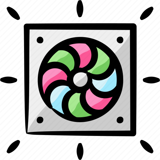 Fan, rgb, cooler, cooling, airflow, pc icon - Download on Iconfinder