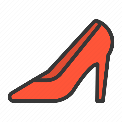 Clothesfilled, high heel, fahion, footwear, shoe, wear, woman icon - Download on Iconfinder