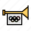 olympics, horn, japan, tokyo, sport, olympic, game 