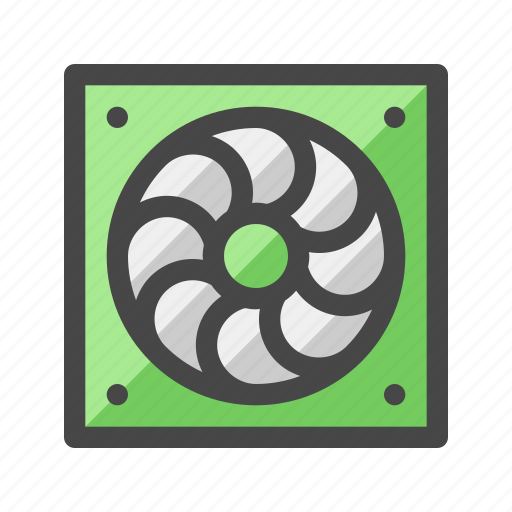 Fan, cooler, cooling, airflow, exhaust, pc icon - Download on Iconfinder