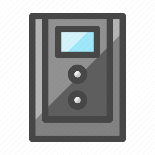 Ups, power supply, protection, uninterruptible, electricity, voltage icon - Download on Iconfinder