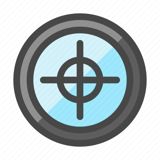 Scope, crosshair, target, aim, shoot, sniper icon - Download on Iconfinder