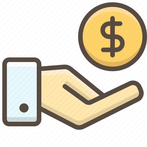 Bank, business, cash, finance, hand, money, salary icon - Download on Iconfinder