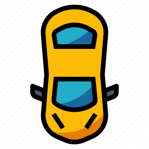 Car, driving, top, vehicle, view icon - Download on Iconfinder