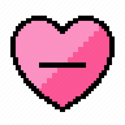 Heart, min, minus, decrease, damaged, health icon - Download on Iconfinder
