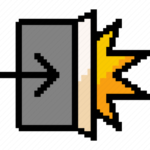 Door, rage quit, quit, exit, break out, break in icon - Download on Iconfinder