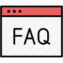 faq, questions, webpage