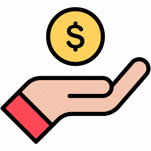 Hand, income, revenue icon - Download on Iconfinder