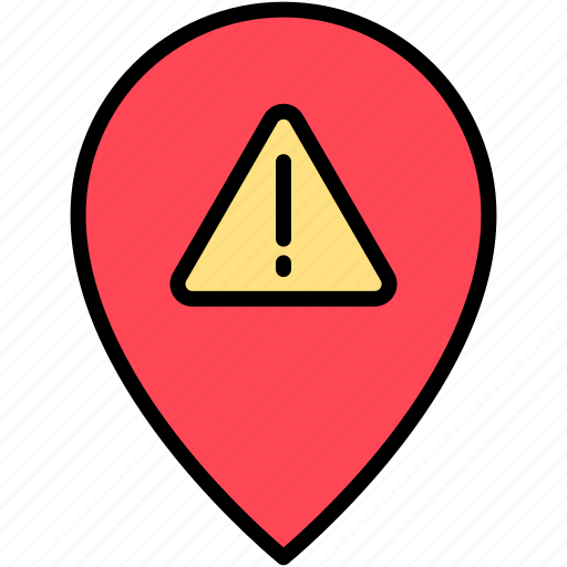 Alert, pin, warning icon - Download on Iconfinder