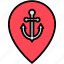 anchor, location, port 
