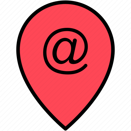Email, location, pin icon - Download on Iconfinder